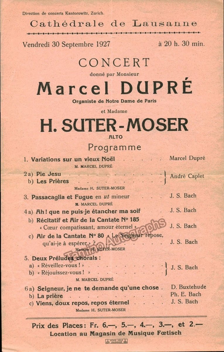 Pianists - Lot of 5 Programs 1924-1939 – Tamino