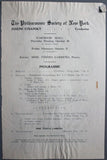 Pianists - Philharmonic Society of New York - Program Clips 1923