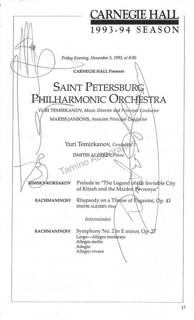 Dimitri Alexeev - Yuri Temirkanov