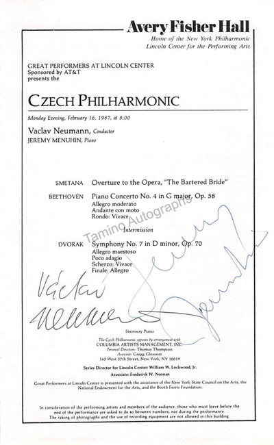 Jeremy Menuhin - Vaclav Neumann