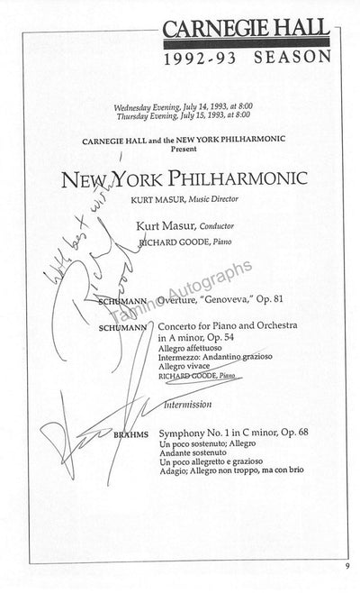 Richard Goode - Kurt Masur