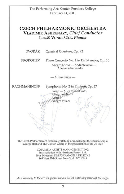 Lukas Vondracek - Vladimir Ashkenazy