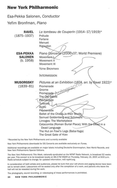 Yefim Bronfman - Esa-Pekka Salonen