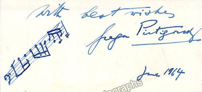 Piatigorsky, Gregor - Signed Card with Music Quote 1964