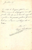 Piccolomini, Maria - Autograph Letter Signed