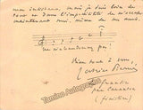Pierne, Gabriel - Autograph Letter Signed 1906