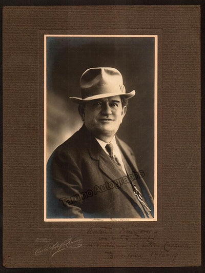 Pini-Corsi, Antonio - Large Photograph Signed 1916