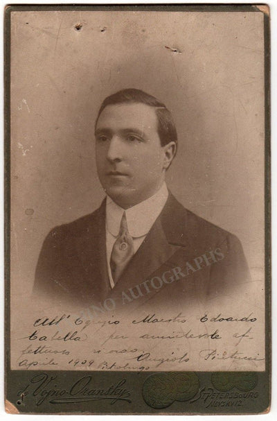 Pintucci, Angelo - Signed Photograph 1909