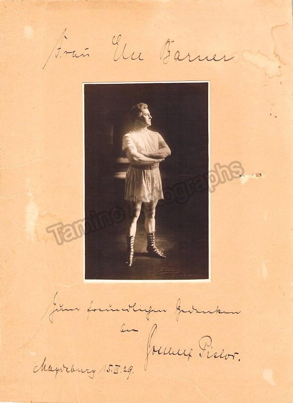 Pistor, Gotthelf - Signed Photo in Role 1929 - Tamino