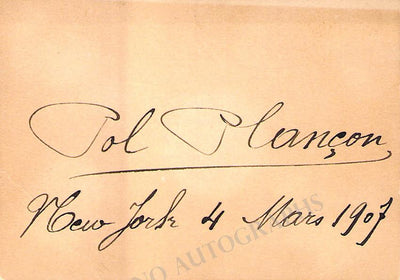 Plancon, Pol - Signature Cut 1907