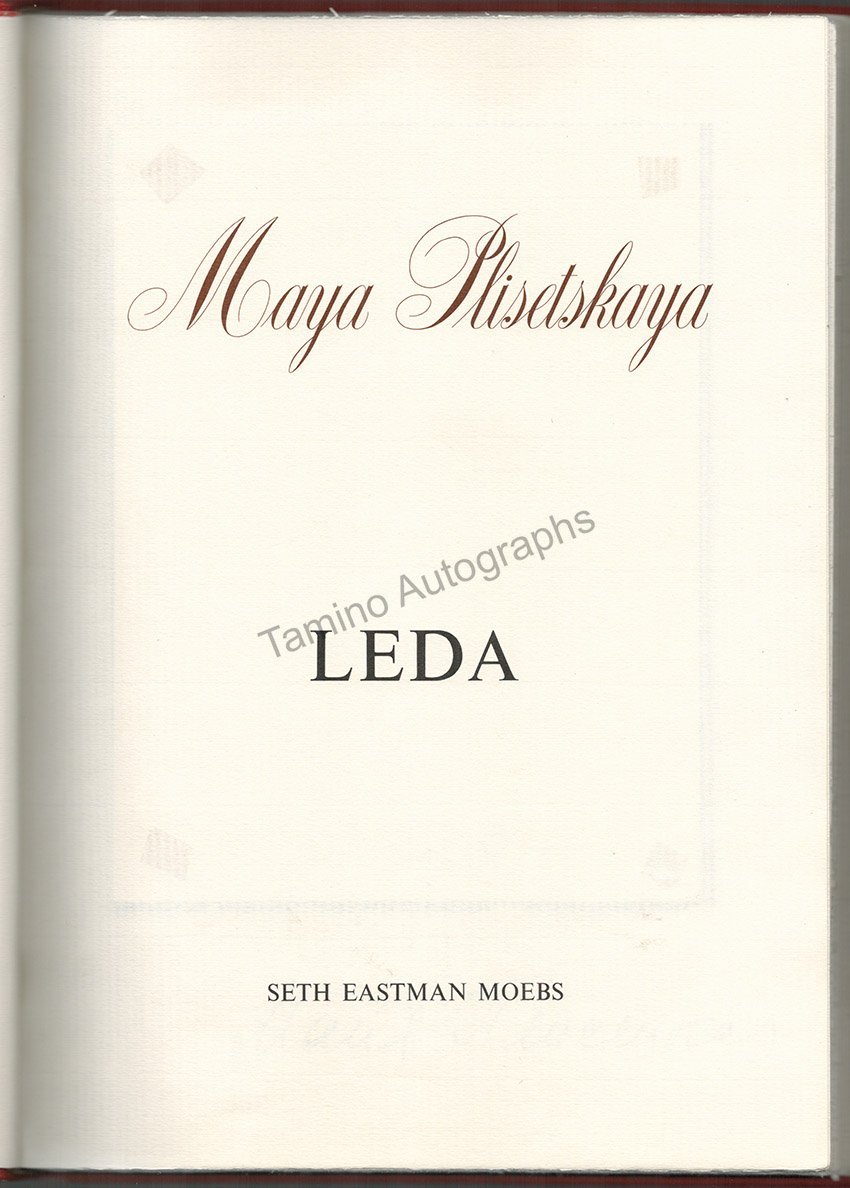 Plisetskaya, Maya - Signed Photo Book "Leda" 1980 - Tamino