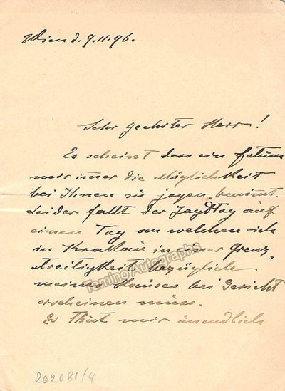 Pochwalski, Kasimir - 2 Autograph Letters Signed 1896