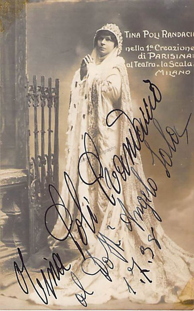 Poli Randacio, Tina - Signed Photograph in Parisina 1938