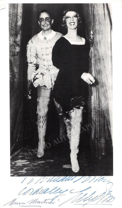 Pons, Lily - Martini, Nino - Double Signed Curtain Call Photograph