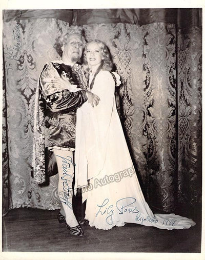 Pons, Lily - Petroff, Ivan - Double Signed Photograph in Rigoletto 1944