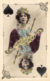 Postcard-Cards with Singers and Dancers - Set of 8 Vintage Postcards, 1890s