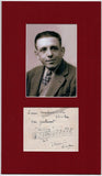 Poulenc, Francis - Autograph Music Quote signed and photo