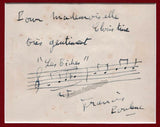 Poulenc, Francis - Autograph Music Quote signed and photo