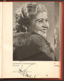 Prague National Theater 1940 Yearbook with 80+ Signatures