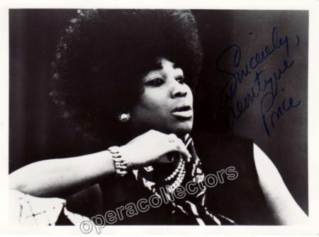 Price, Leontyne - Signed Photo Shown Young - Tamino
