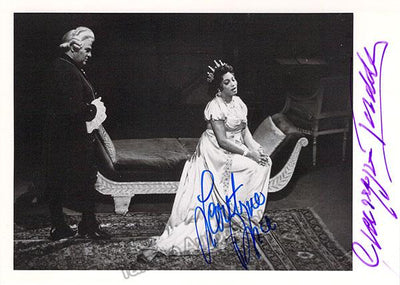Price, Leontyne - Taddei, Giuseppe - Double Signed Photo in Tosca