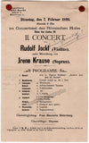 Programs Berlin 1898-1899 - Violinists