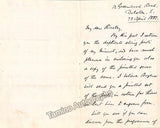Prout, Ebenezer - Autograph Letter Signed 1887