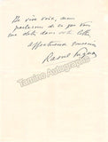 Pugno, Raoul - Autograph Letter Signed 1901 + Signed Photo