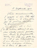 Pugno, Raoul - Autograph Letter Signed 1901 + Signed Photo