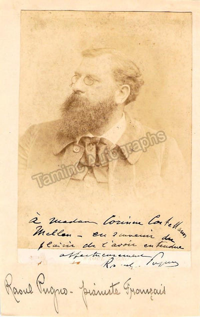 Pugno, Raoul - Autograph Letter Signed 1901 + Signed Photo