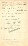 Quilter, Roger - Autograph Letter Signed 1923