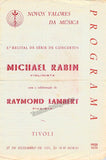 Rabin, Michael - Signed Photo on a Program 1954