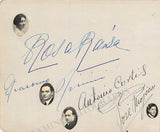 Raisa, Rosa - Cortis, Antonio - Mojica, Jose - Rimini, Giacomo - Quadruple Signed Album Page