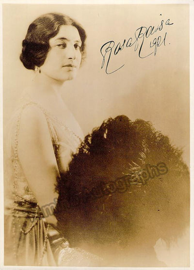 Raisa, Rosa - Signed Photo 1921
