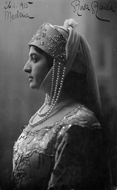 Raisa, Rosa - Signed Photo Postcard 1915