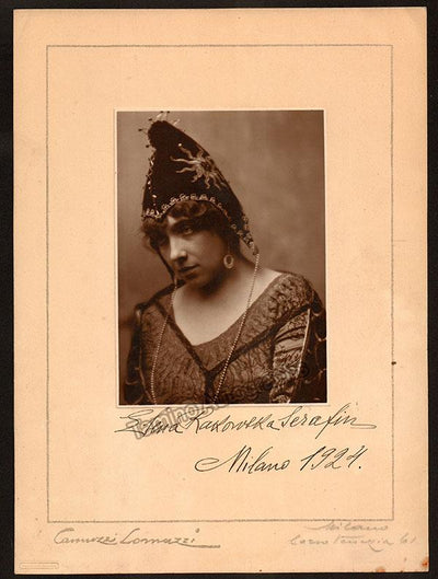Rakovska Serafin, Elena - Large Signed Photograph 1924