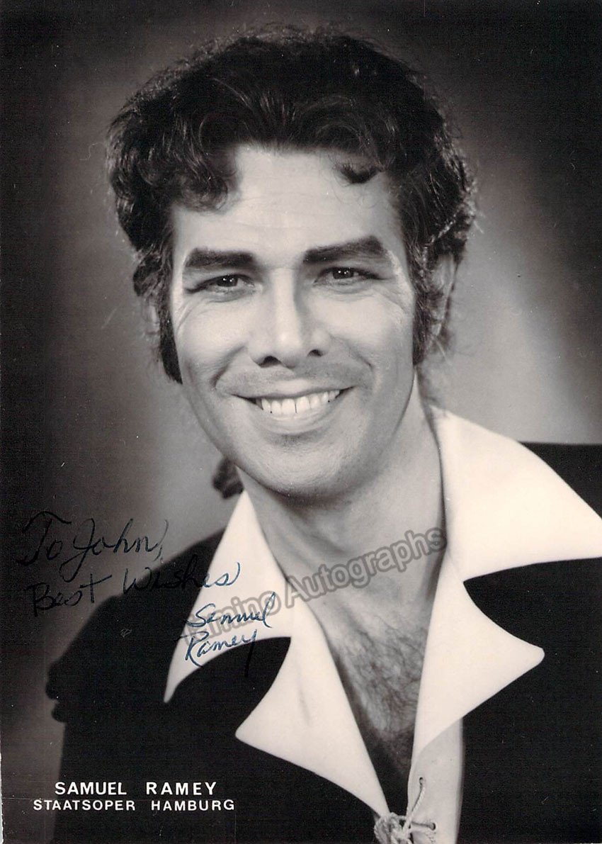 RAMEY, Samuel - Signed Photo | Authentic Guaranteed – Tamino