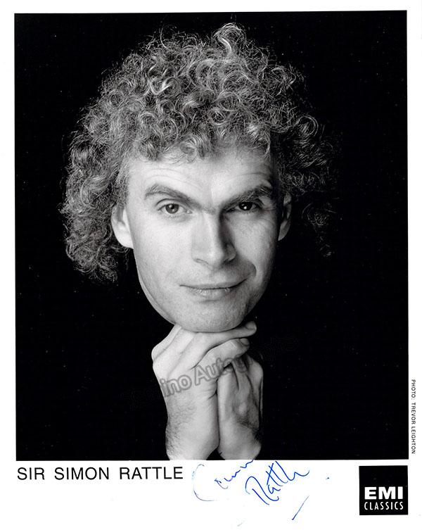 Rattle, Simon - Signed Photo | Authentic Signature – Tamino Autographs