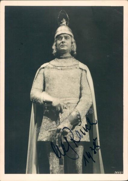 Rauch, Alf - Signed photo as Lohengrin