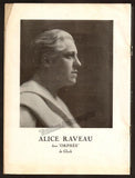 Raveau, Alice - Program Concert Paris 1934