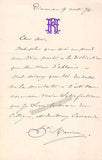 Ravina, Jean-Henri - 2 Autograph Letters Signed 1874-1883