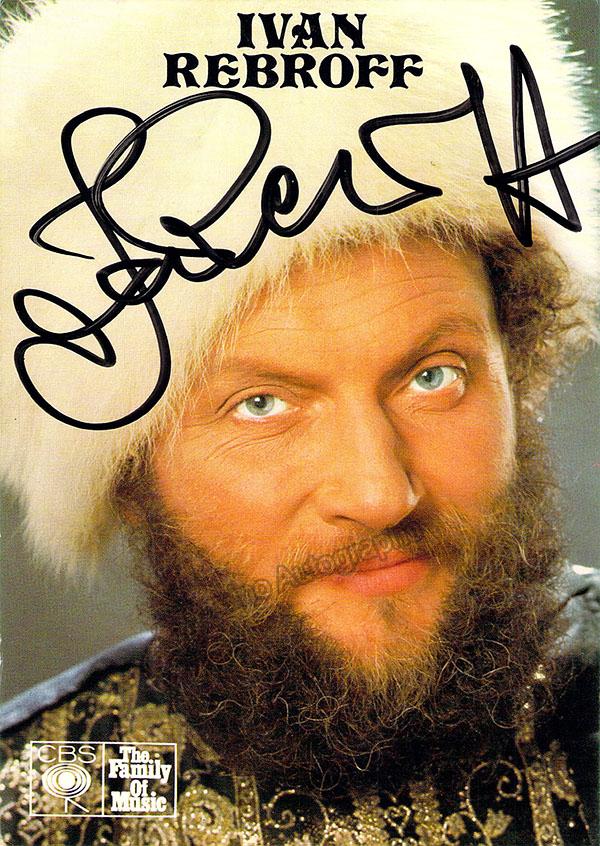 REBROFF, Ivan - Signed Photo | Authentic Guaranteed – Tamino