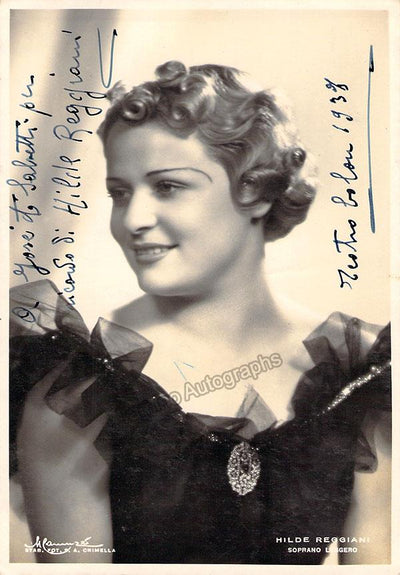 REGGIANI, Hilde (Various Autographs)