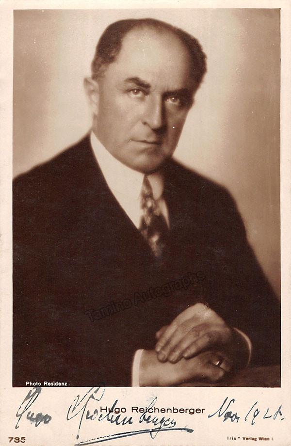 Reichenberger, Hugo - Signed Photo Postcard, 1928