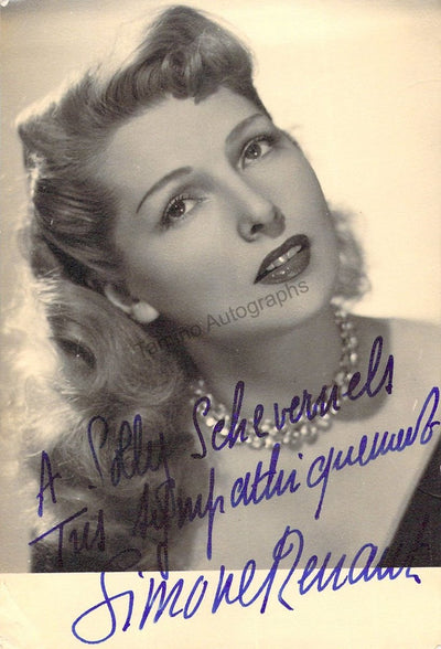 Renant, Simone - Signed Photograph