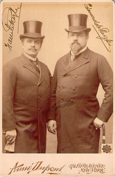 Reszke, Jean and Edouard De - Signed Cabinet Photo