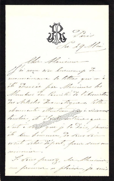 Reszke, Josephine de - Autograph Letter Signed