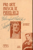 Rethberg, Elisabeth - Pinza, Ezio - Signed Program Puerto Rico 1940