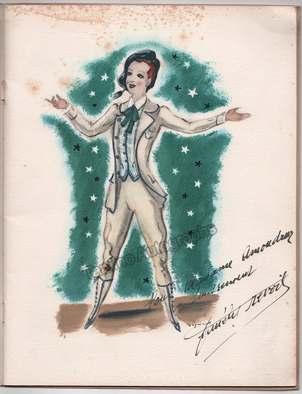 Revoil, Fanely L´Etoile Signed Program 1944 Tamino