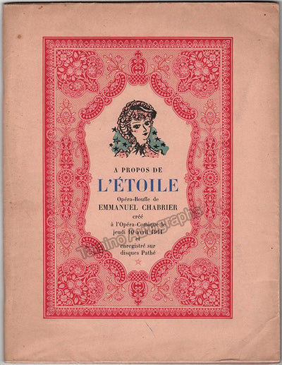 Revoil, Fanely - L´Etoile Signed Program 1944
